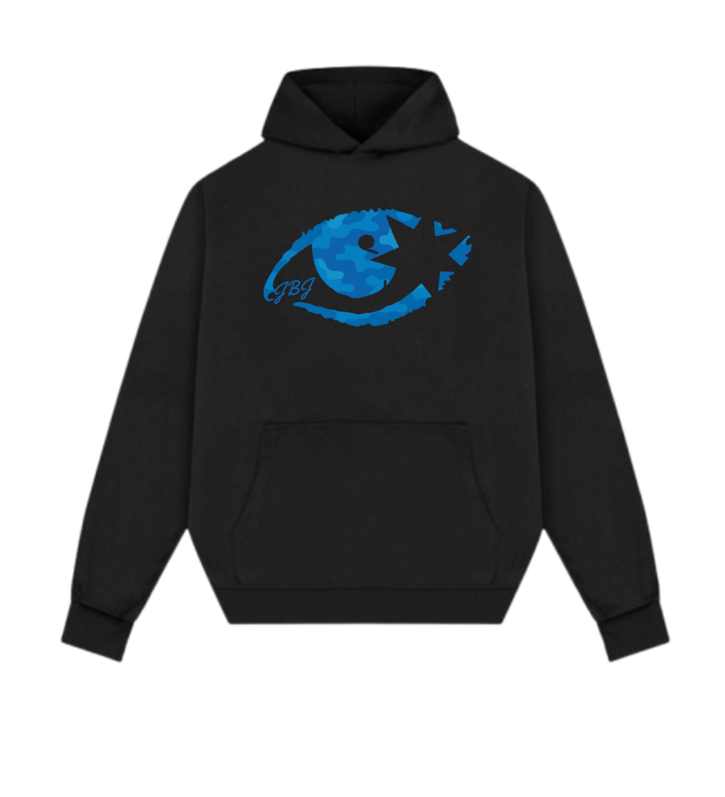 EYE CAMO HOODIE BLUE